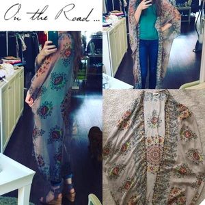 Anthropologie On the Road kimono